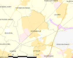 Map commune FR insee code 95280
